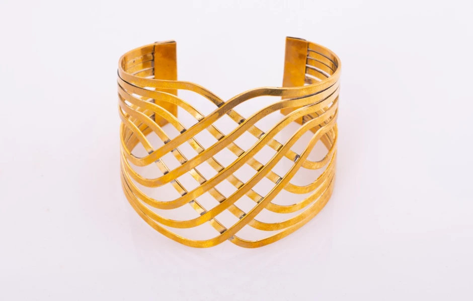 Wide Copper Bracelet