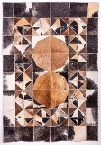 Rectangular Leather Rug