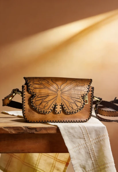 Luxury Butterfly Leather Bag