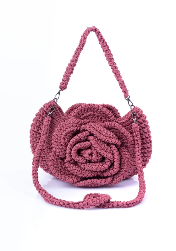Häkel-Handtasche in Tulpenform
