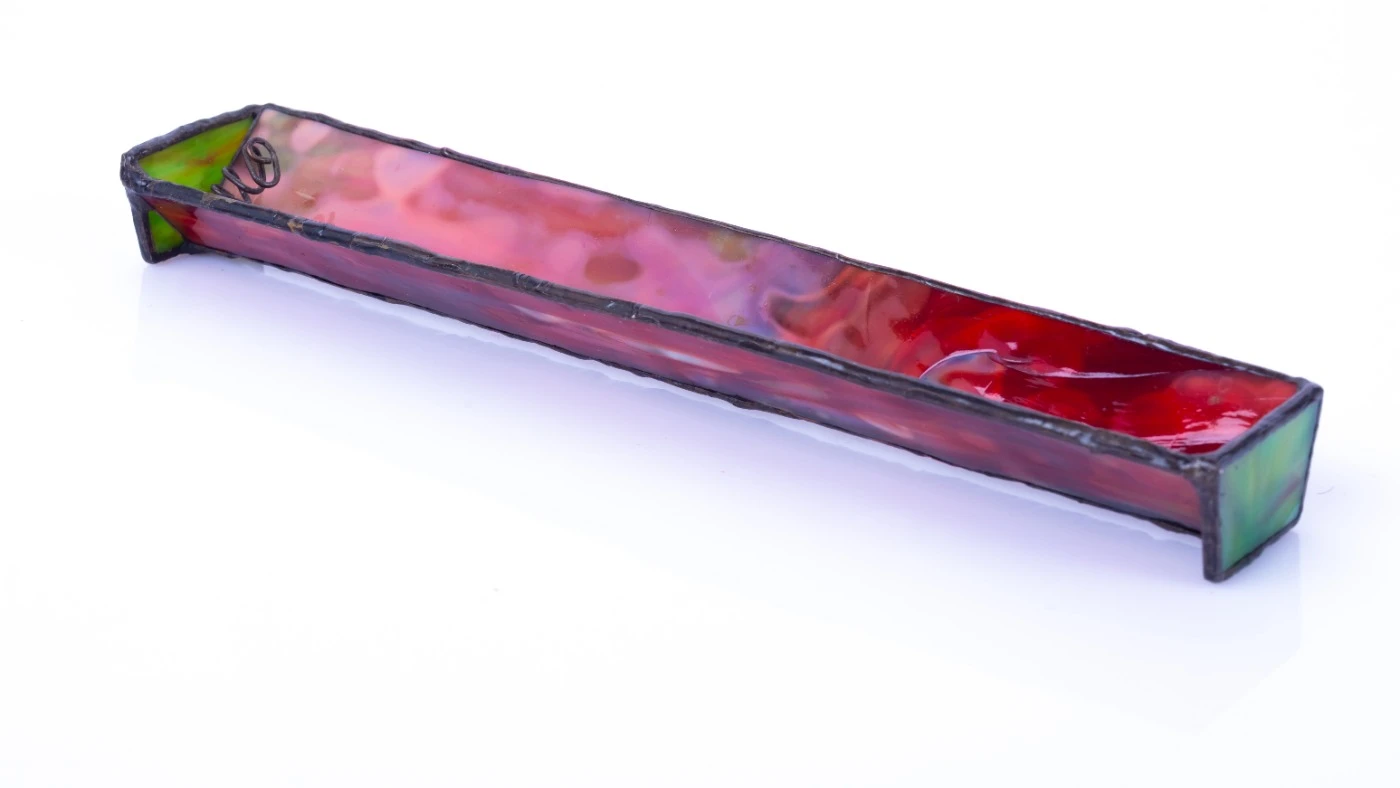 Räuchergefäß aus Buntglas