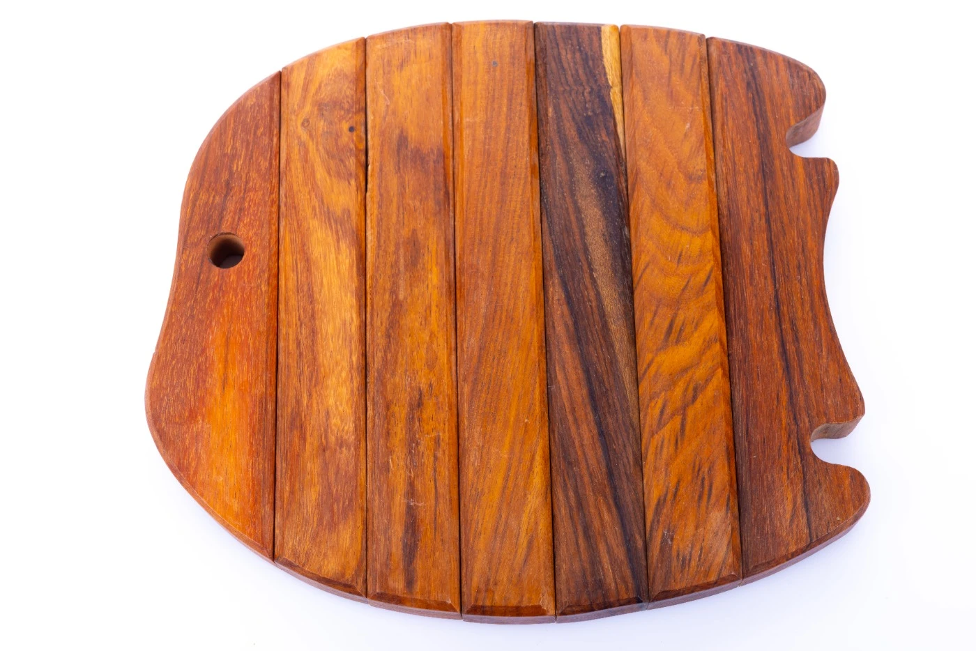 Halter für Holztablett in Fischform