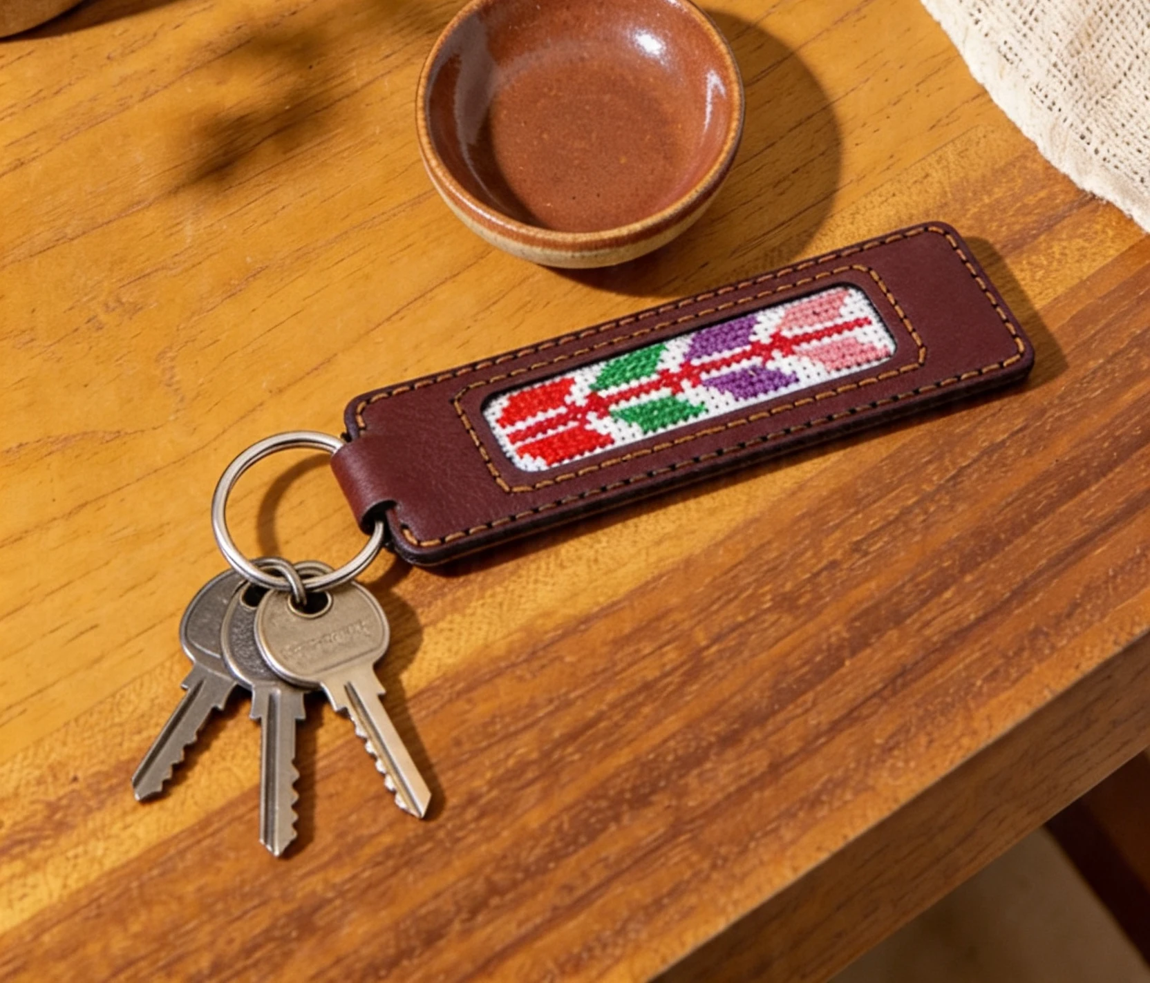 Leather Keychain