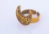 Women's crescent-shaped copper ring
