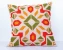 Olive square fabric cushion cover