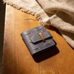 Grey Copper Lock Wallet